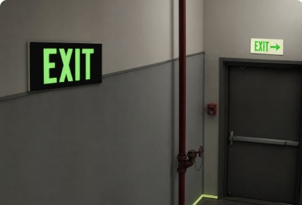Photoluminescent Signs and Markings