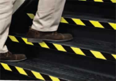Floor Marking Tape - Safety Hazard Black Yellow