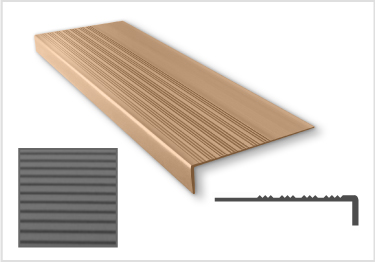 Commercial-Grade Vinyl Rib Stair Treads Heavy Gauge