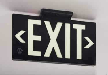 Photoluminescent Indoor/Outdoor Exit Signs-100ft. UL924