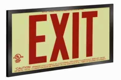 Photoluminescent Exit Signs-50ft. Economy UL924