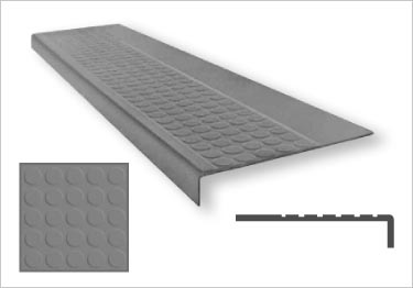 Roppe Rubber Stair Treads Low Profile Raised Circular