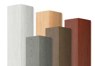 Metal Wall Corner Guards with Woodgrain Finish