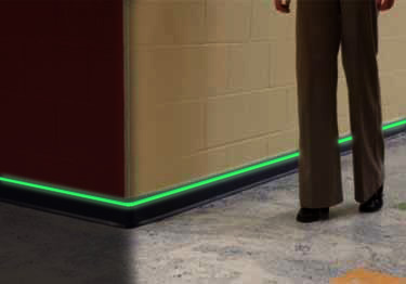 Johnsonite Wall Base Glow in the Dark
