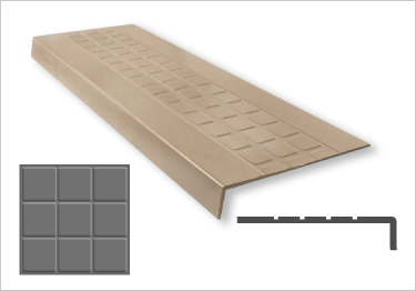 Johnsonite | Tarkett Rubber Stair Treads | Raised Square
