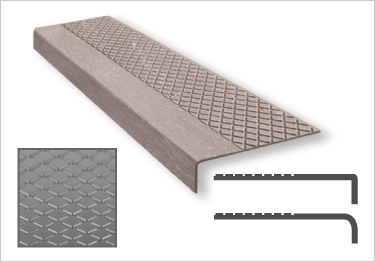Johnsonite | Tarkett Rubber Stair Treads | Diamond Surface