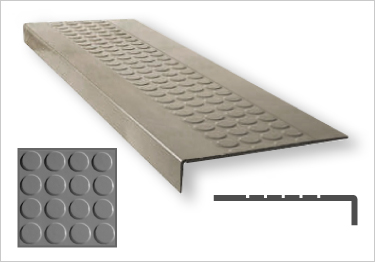 Johnsonite | Tarkett Stair Treads | "Roundel" Raised Round
