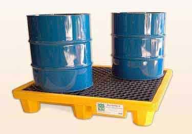 Anti Spill Pallet for Drums | SPCC, EPA & UFC color compliance