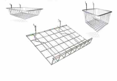 Pegboard Shelving and Baskets