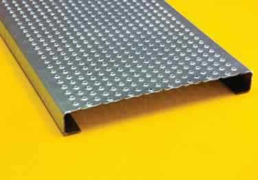 Metal Safety Stair Treads Traction Tread&trade; | Perforated Buttons 
