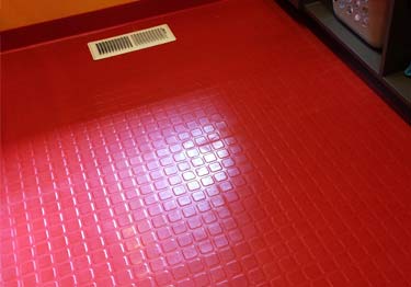 Roppe Raised Square Rubber Flooring