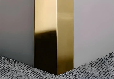 Gold Metal Corner Guards | Anodized Aluminum