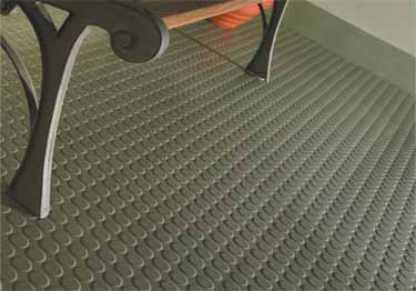 Roppe Raised Circular Vantage Rubber Flooring