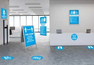 Social Distance Safety Signage