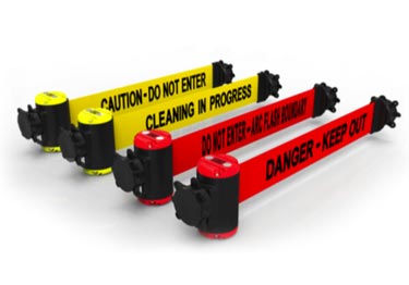 Banner Stakes Wall-Mounted Crowd Control Barrier