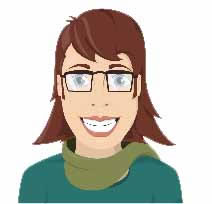 Female Avatar with brown hair