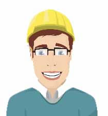 Male Avatar with yellow helmet
