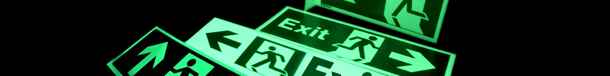 Photoluminescent Signs and Markings