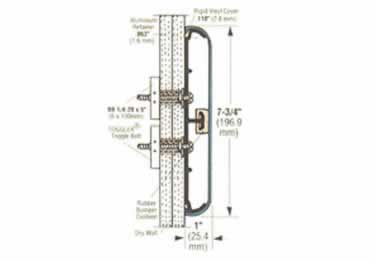wall guard with aluminum retainer