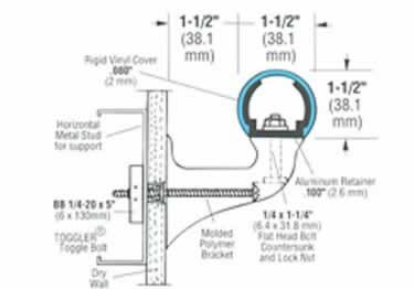 plastic handrails standard