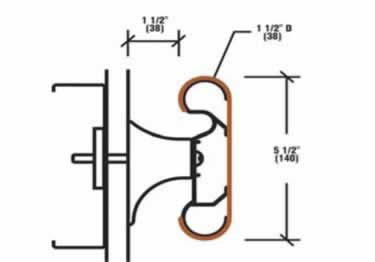 plastic handrails standard