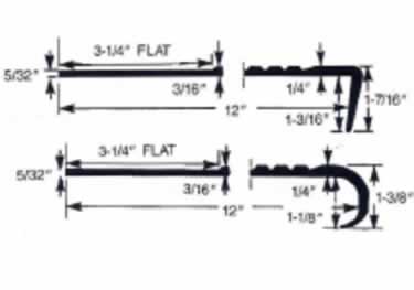 stair treads horizontal bar