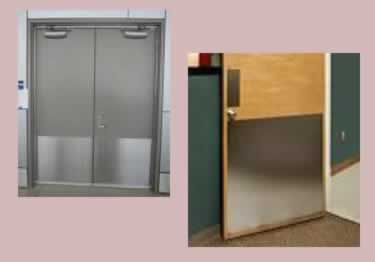 door kick plates metal