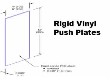 door push and pull plates