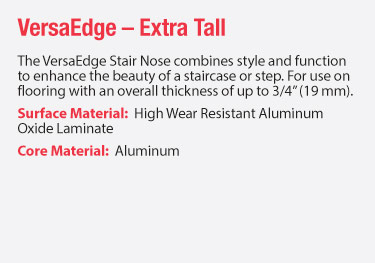 versatrim versaedge stair nosing