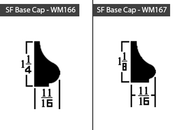 wood grain base caps