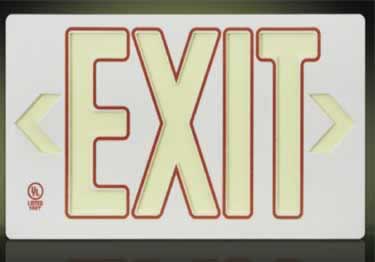 exit signs 50ft visual ul approved