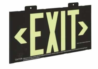 sign exit signs metal 50ft ul approved