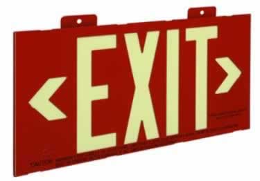 sign exit signs metal 50ft ul approved