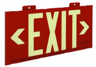 sign exit signs metal 50ft ul approved