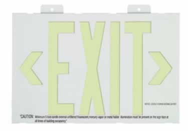 sign exit signs metal 50ft ul approved