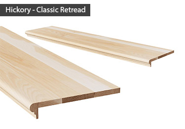 Wood stair treads that fit over existing stairs