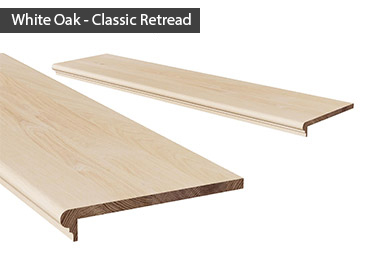 Wood stair treads that fit over existing stairs