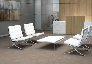 Resilient marble effect planks