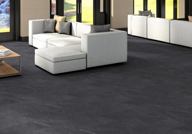 Resilient marble effect planks