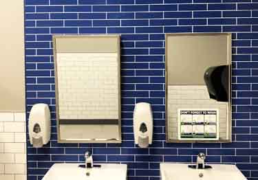 white subway tile Marlite Symmetrix FRP