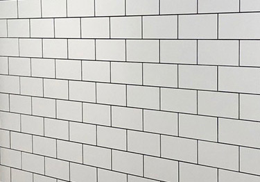 white subway tile Marlite Symmetrix FRP