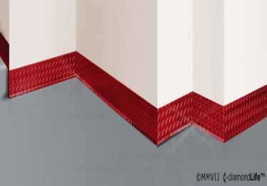 diamond plate wall base molding