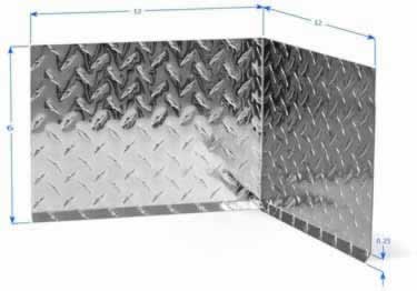 diamond plate wall base molding