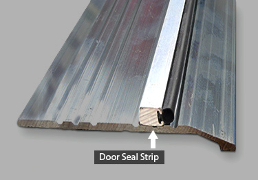 Door seal strip provides a strong seal with superior weather resistance
