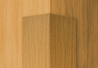 Wall corner guards made from 24-gauge steel are pre-painted with an attractive w