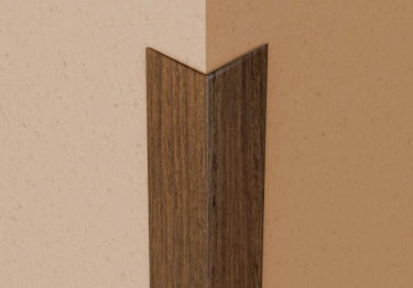 Wall corner guards made from 24-gauge steel are pre-painted with an attractive w