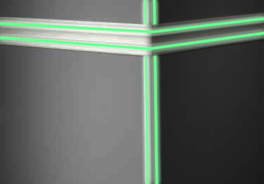 Vinyl corner guards glow in the dark to help you safely exit during a power outa