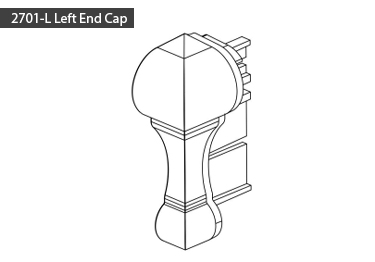 Wall chair rail in woodgrain or your choice of colors with 3-inch high profile.