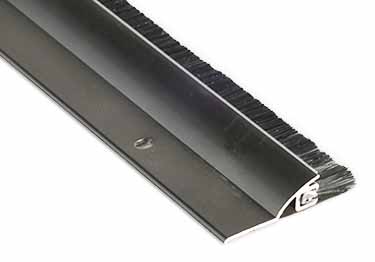 Under door seal muffles noise and keeps dirt