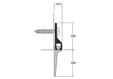 Door seal strip stifles noise and keeps dirt
